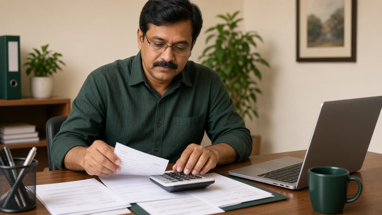 Accounting Software in India — accounts team working on invoices and GST records. Cloud ERP by ZemERP.